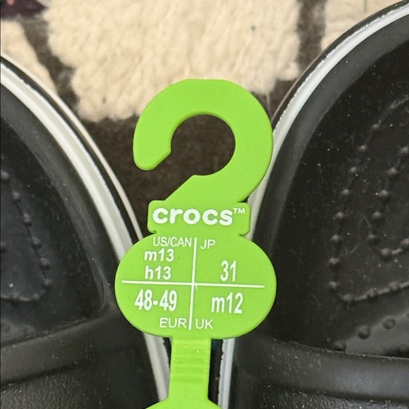 CROCS Black Slide Sandals - Picture 2 of 3